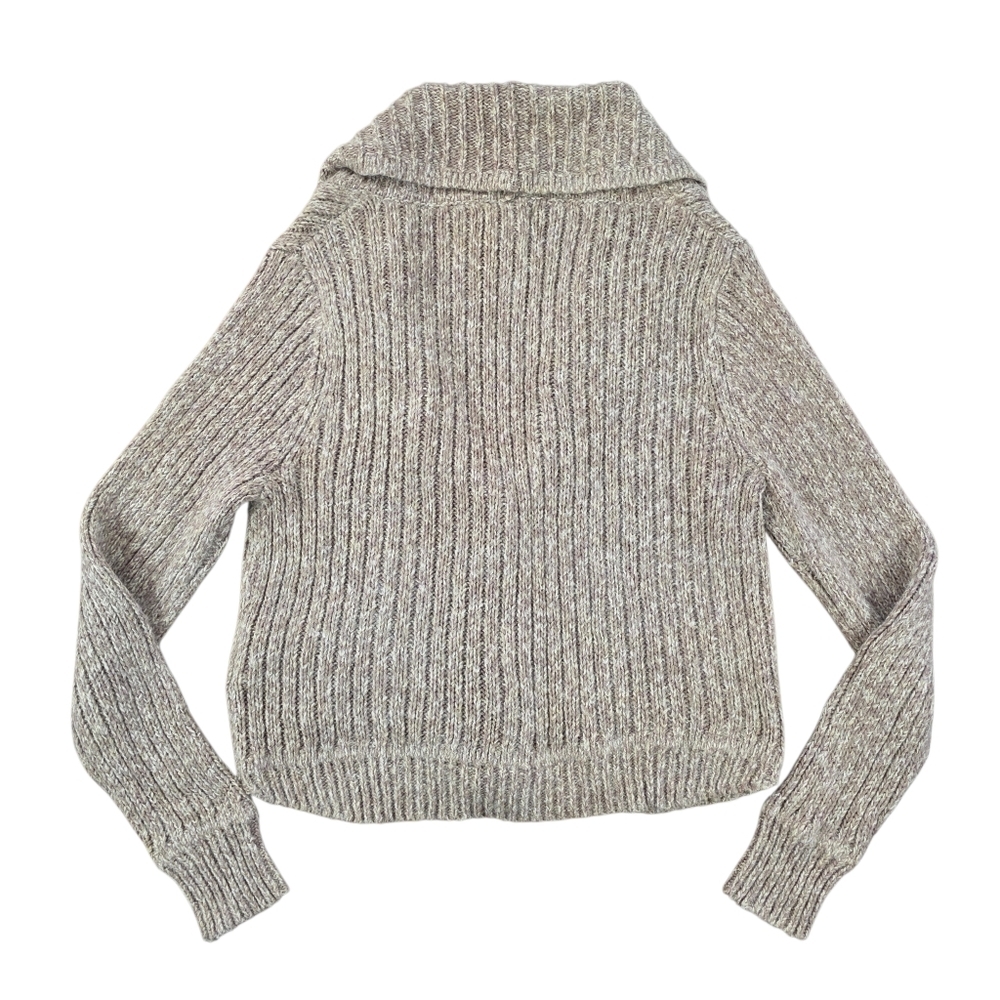 Levi’s Shawl Collar Button Front Chunky Rib Knit Alpaca Blend Cardigan M - Picture 4 of 9